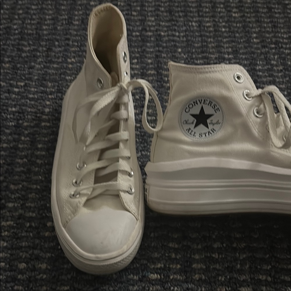 Converse White High-Top Athletic Shoes